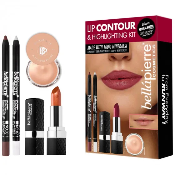 Bellapierre Lip Contour and Highlighting Kit - Набір для контурування губ Fierce