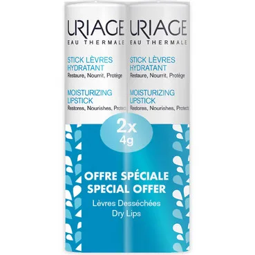 Eau Thermale набір стіків для губ зволожуючих Uriage Eau Thermale Moisturizing Lipstick Kit (2*4g)