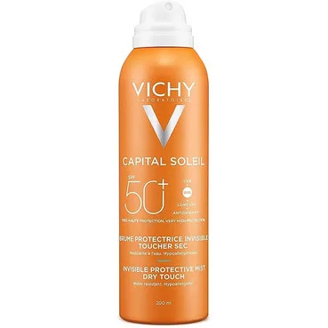 Сонцезахисний зволожуючий водостійкий спрей-вуаль, SPF 50Vichy Capital Soleil Invisible Hydrating Mist SPF 50