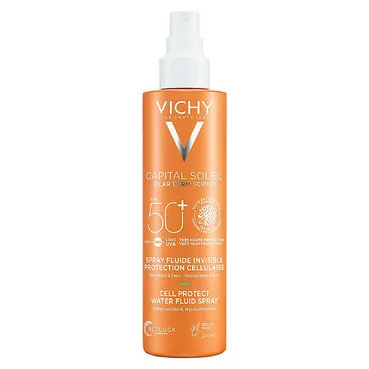 Сонцезахисний водостійкий спрей-флюїд для тіла, SPF 50+Vichy Capital Soleil Cell Protect Water Fluid Spray SPF 50+