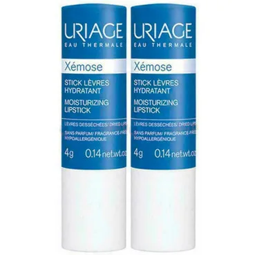 Ксемоз набір зволожуючих стіків для губ Uriage Xemose Moisturizing Lipstick (2*4g)