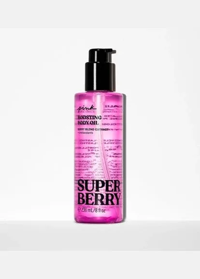 Олія парфумована для тіла PINK Super Berry soothing body oil 236 мл Victoria's Secret (316037832)