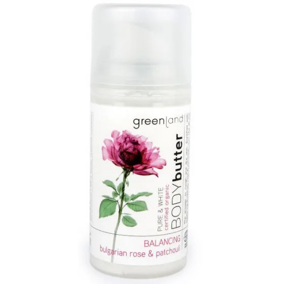 Greenland Pure & White Body Butter Bulgarian Rose & Patchouli - Крем для тіла Болгарська Роза-Пачули