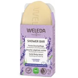 Твердий арома-бар для душу "Лаванда та Ветівер" Weleda Shower Bar Solid Body Wash Lavander+Vetiver