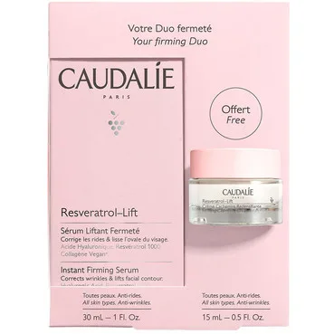Набір для обличчя Resveratrol Lift DuoCaudalie Resveratrol Lift Duo Set (f/cr/15ml + f/ser/30ml)