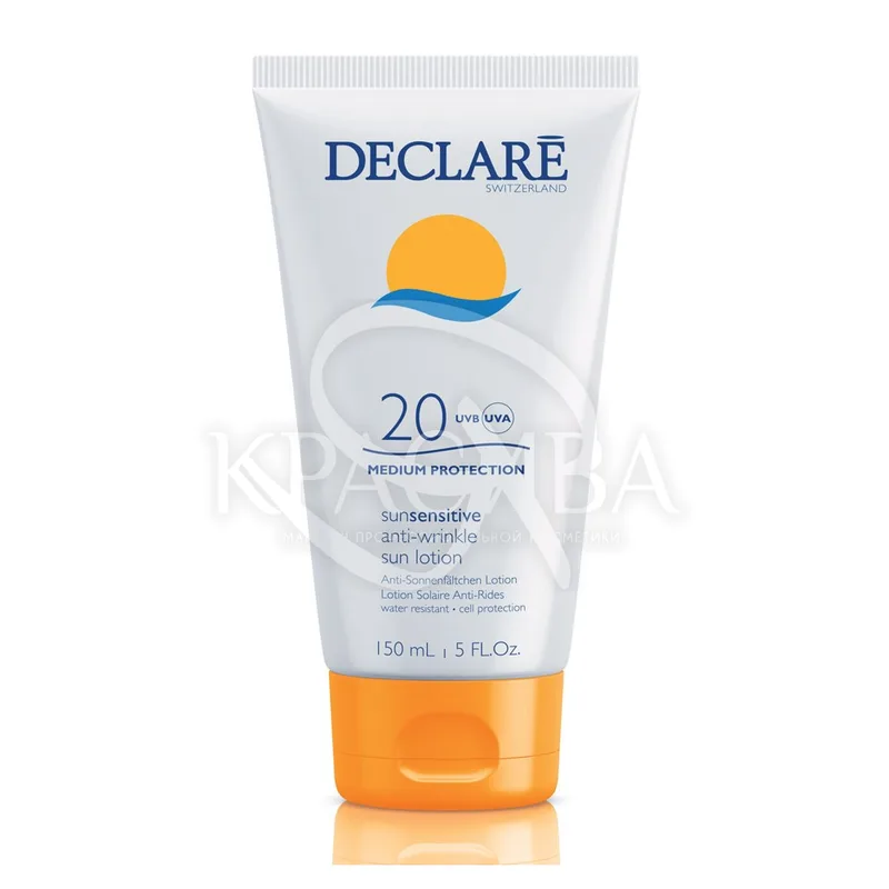 Сонцезахисне молочко проти старіння шкіри SPF20