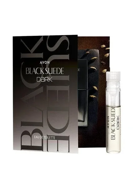 Туалетна вода Black Suede Dark — пробний зразок 0.6 мл Розкішна туалетна вода для чоловіків Avon (367622655)