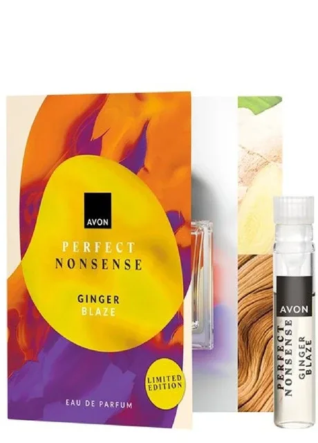 Парфумна вода Perfect Nonsense Ginger Blaze - Листівка з пробним зразком 0.6 мл. Лімітований випуск Avon (360656196)