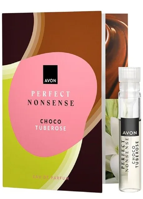 Парфюмерная вода Perfect Nonsense Choco Tuberrose для неї – листівка з пробний зразок (0.6 мл) Avon (327415323)