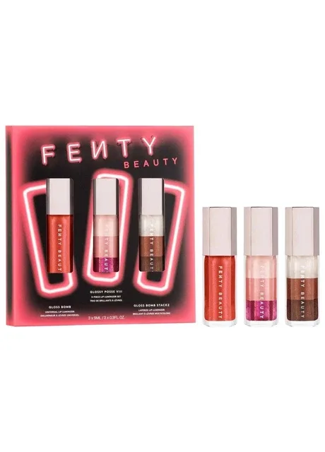 Набор блесков Glossy Posse VIII 3-Piece Lip Luminizer Set The Holiday Glow-Up Collection Fenty Beauty (370796309)