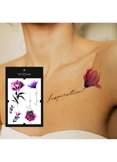 Тату "Витончена троянда" Tattooshka (303140654)