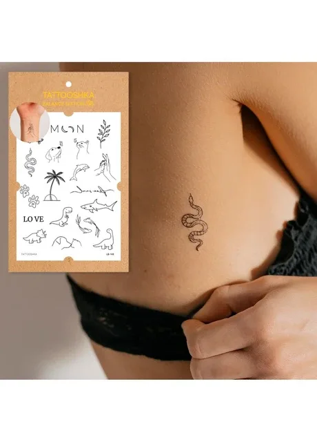 Тату набір "Тваринки міні" Tattooshka (303140676)