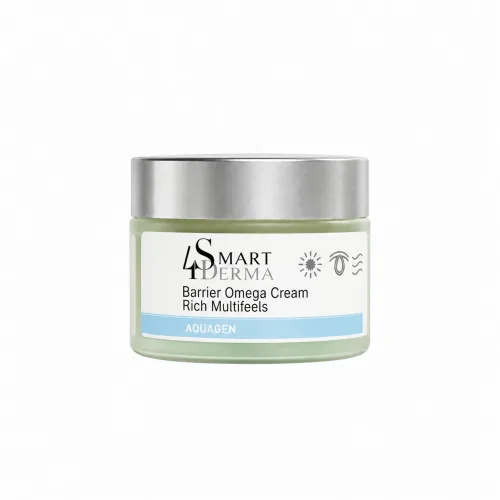 Крем для обличччя з церамідами Smart4derma Barrier Omega Cream Rich Multifeels для сухої та зневодненої шкіри 230мл