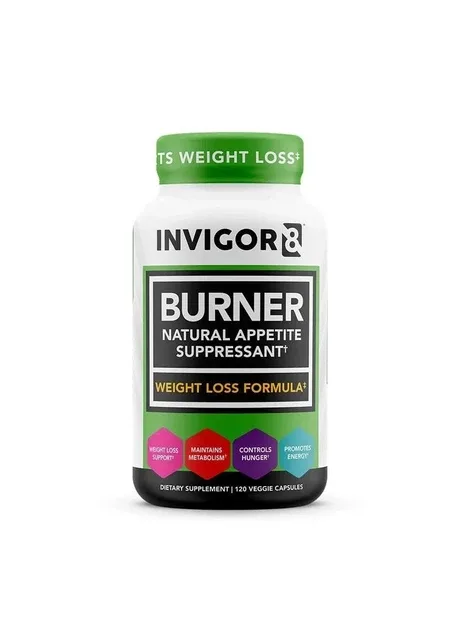 Натуральний спалювач жиру Burner 120 рослинних капсул INVIGOR8 (388882382)
