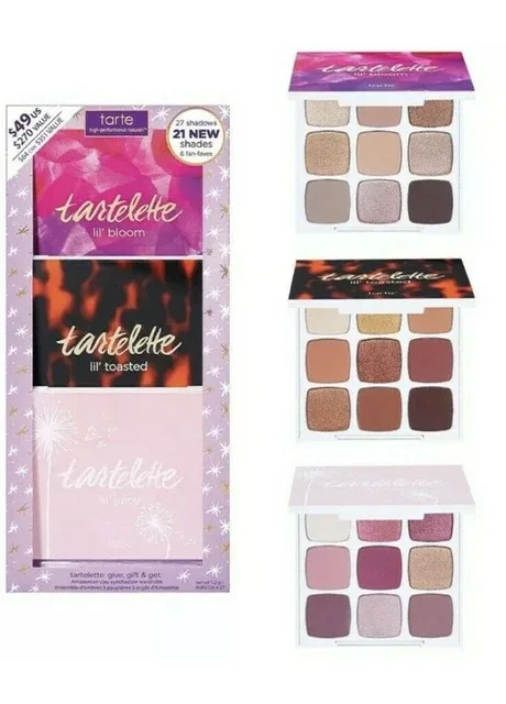 Набір палеток тіней Tartelette Give Gift & Get Amazonian Clay Eyeshadow Wardrobe Palettes (3 шт) Tarte (278773818)