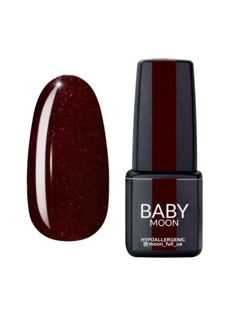 Гель лак BABY Dance Diamond Gel polish, 6 мл №010 шоколадно-вишневий з дрібним шиммером Moon (251417426)