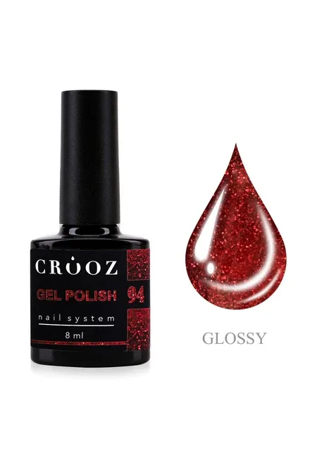 Гель-лак Gem Power 94 Crimson Jewel бордово-червоний 8 мл Crooz (387878613)