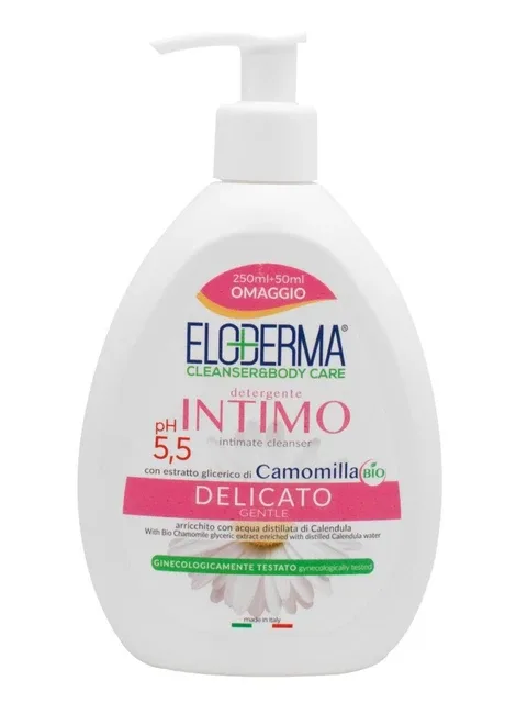 Крем-мило для інтимної гігієни Delicato pH 5.5 з ромашкою 300мл Eloderma (266133383)