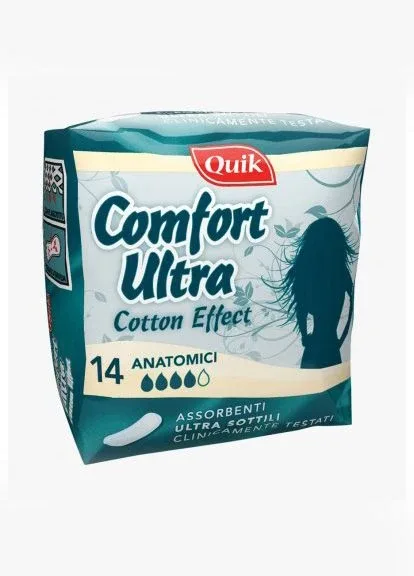 Гігієнічні прокладки Quik Comfort ultra Anatomici 14 шт Cardificio Italiano (278633962)