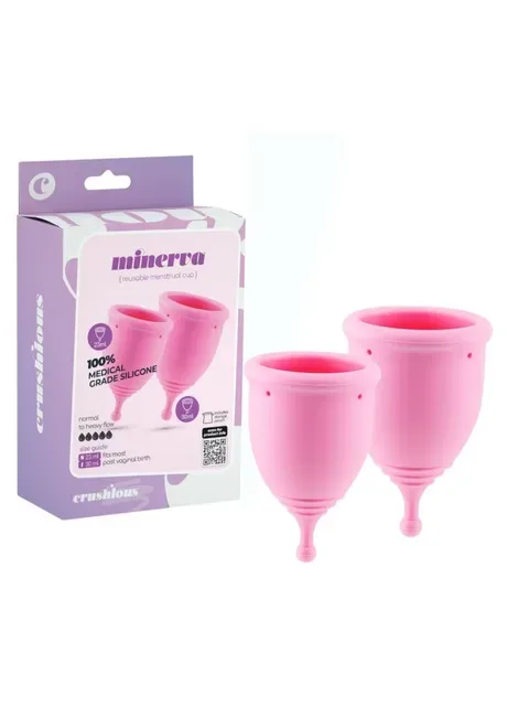 Набір менструальних чаш із чохлом Minerva розміри S та L, Crushious (382842231)