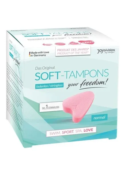 Жіночі гігієнічні м'які тампони – Soft-Tampons NORMAL, в упаковці 3шт. JoyDivision (306522931)
