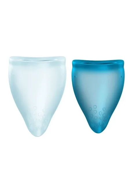 Набір менструальних чаш FUN CUP EXPLORE KIT, 2 шт, Multicolored Turquoise, об’єми 20 та 30 мл Fun Factory