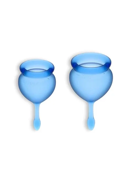 Менструальні чаші Feel Good Menstrual Cup dark blue Satisfyer (383098567)