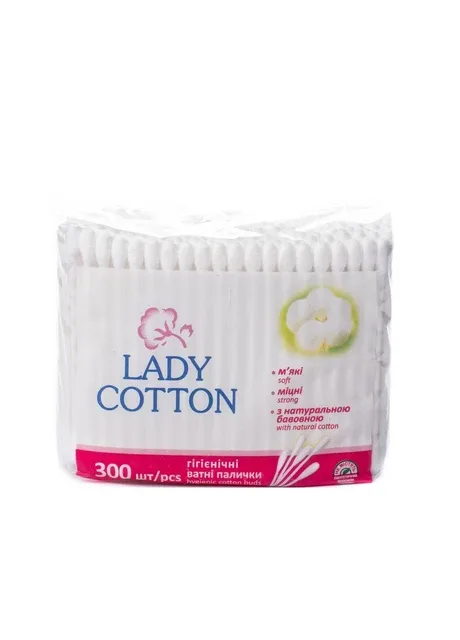 Вухочистка 300шт п/е упаковка Lady Cotton (393128987)
