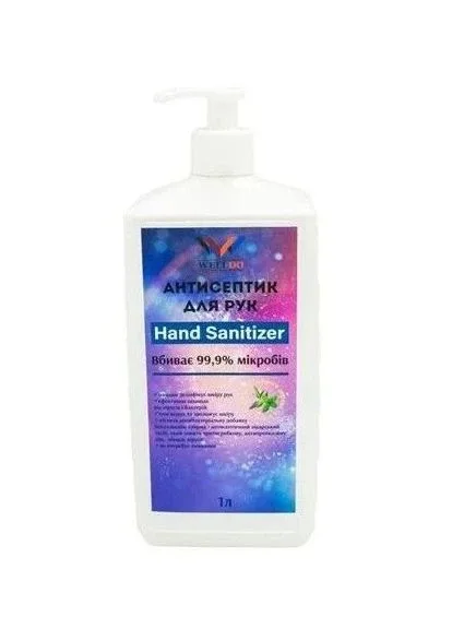 Антисептик для рук з олією чайного дерева, 1 л (WDHS1A)