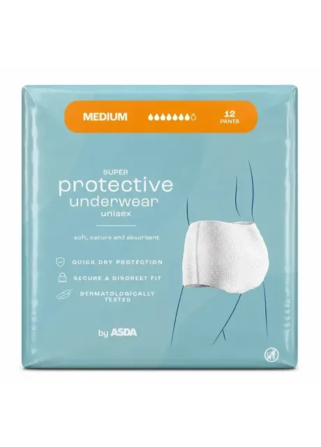 Урологічні труси Super Protective Underwear розмір М , 12 шт Asda (408332506)
