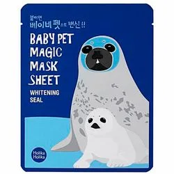 Відбілююча тканинна маска "Тюлень" Holika Holika Baby Pet Magic Mask Sheet Whitening Seal