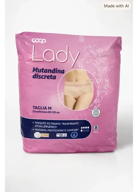 Жіночі урологічні поглинаючі трусики Lady, розмір M, 8 шт COOP (407123415)