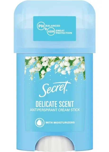 Кремовий антиперспірант Delicate Конвалія 40 мл Secret (325219982)