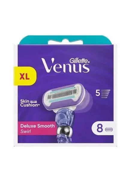 Змінні картриджі для гоління жіночі Venus Extra Smooth Swirl 8 шт 5 лез No Brand (385295498)