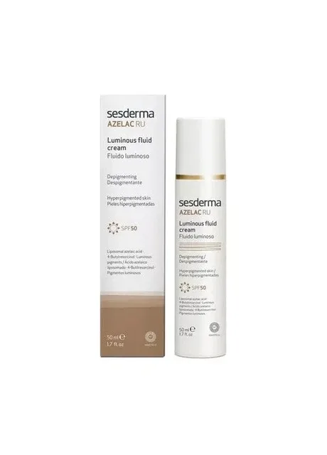 Депігментуючий флюїд для сяйва шкіри Sesderma Laboratories Azelac Ru Luminous Fluid Cream SPF50 50 мл