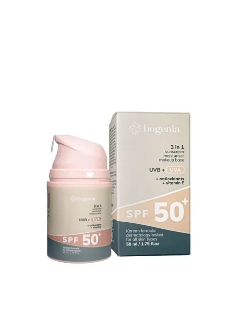 Bogenia Крем для обличчя сонцезахисний SPF 50+ 3 в 1 Sunscreen Face Cream BG422, 50 мл — Крем, Туреччина (302725174)