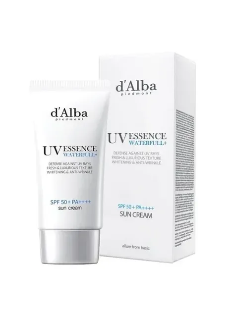 Зволожувальний сонцезахисний крем для обличчя Waterfull Essence Sun Cream SPF 50+ 50ml D'ALBA (406204300)
