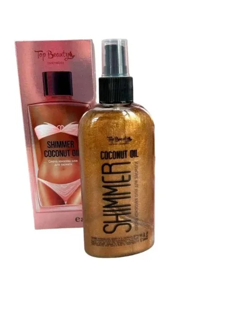 Кокосова олія для засмаги Shimmer Coconut Oil 200 мл Top Beauty (266345211)