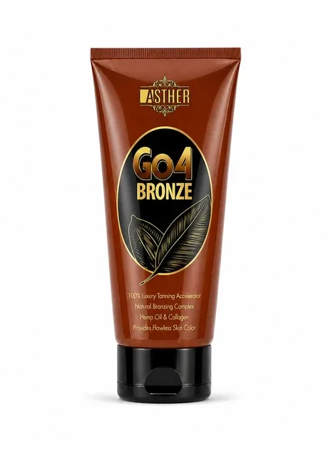 Крем для засмаги в солярії Asther GO4 Bronze 100X Luxury Tanning Activator з натуральними бронзаторами, конопляною олією та Taboo (394048461)