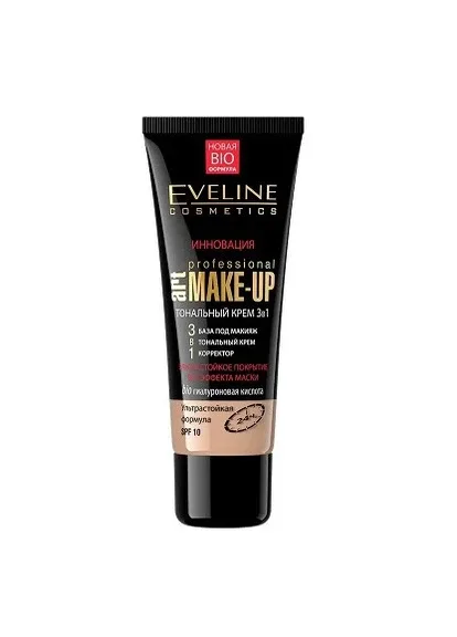 Тональний крем Eveline Cosmetics Art Professional 3в1 натуральний 30 мл