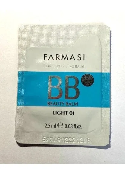 Пробник саше тестер тонального бб крему bb cream spf15 Light 01 2,5 мл Farmasi (349445435)