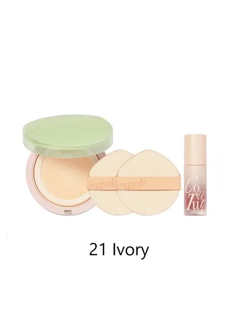 Тональний кушон з натуральним фінішем Pro Tailor Be natural cushion 21 Ivory Green Blossom special set ESPOIR (298050892)