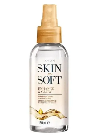 Легкий спрей-автозасмага для тіла Skin so Soft by "Сяйво" Avon (294635621)