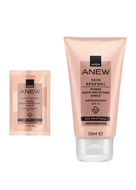 Avon Оновлювальний крем для обличчя «Енергія Протінолу. Мультизахист» SPF 15, - пробний зразок (2 мл) — Крем, (337171607)