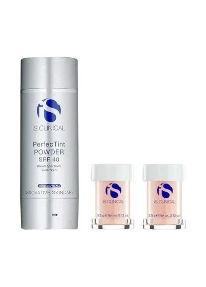 iS Clinical Сонцезахисна пудра для обличчя PerfecTint Powder SPF 40 Ivory 7г — Крем, США (392410923)