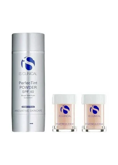 iS Clinical Сонцезахисна пудра для обличчя PerfecTint Powder SPF 40 Cream 7 г — Крем, США (392410945)