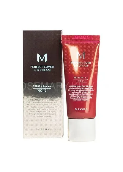 ББ-крем M Perfect Cover BB Cream (SPF42/PA+++) 20 мл №13 Bright Beige (яскравий бежевий) MISSHA (358500258)