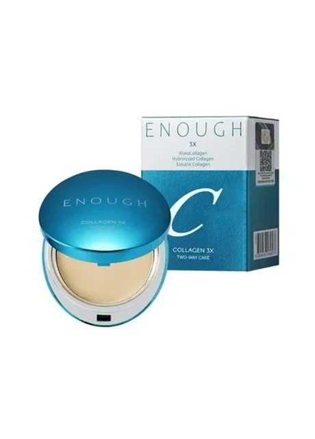 Пудра з колагеном 3 Х SPF 28 PA ++ №21 Clear Beige/Прозоро- бежева 2 шт х 13г ENOUGH (398306805)