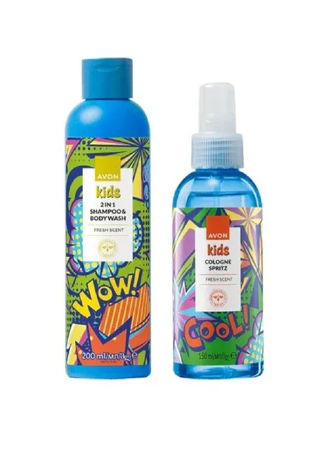 Дитячий парфумерно-косметичний набір Kids Fresh Scent з 2 - продуктів Avon (312484483)