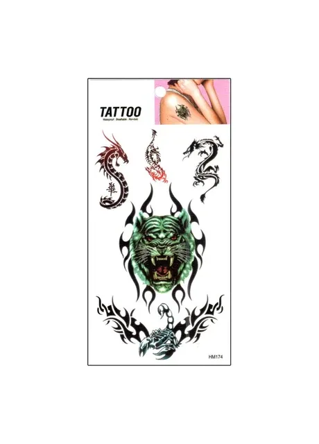 Тимчасове татуювання "Лев - Скорпіон Tattoo" 1020-HM174 Bambi (392973027)